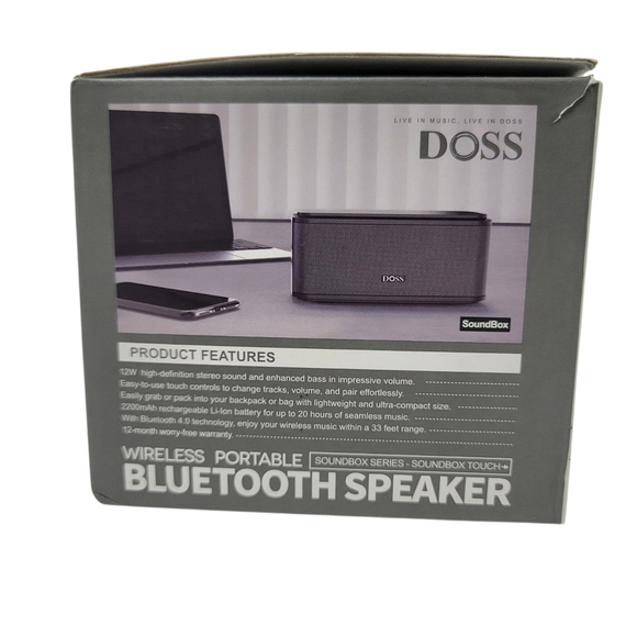 Doss Wireless Bluetooth Speaker. Premium Sound, Manual, USB Cord, NIB - Picture 4 of 5